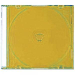 CD-BOX Тънки прозрачни за 1 CD (slim box clear) - Оранжев