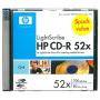 CD-R  HP (Hewlett Pacard) 80min./700mb. 52X.- Slimbox
