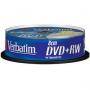 DVD+RW Verbatim 30min./1.4Gb  8cm. 2X (Printable) - 10 бр. в шпиндел