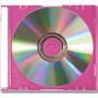 CD-BOX Тънки прозрачни за 1 CD (slim box clear) - Розова