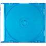 CD-BOX Тънки прозрачни за 1 CD (slim box clear) - Син