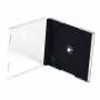 Кутия за CD TNB, Единична, 5 броя, Стандартен размер, Прозрачен капак и черен гръб, office1_2073160009