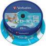 цени - CD-R Verbatim 80min./700mb 52X  (Printable) - 25 бр. в шпиндел