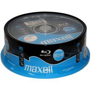 Blu-ray BD-R 4X 25Gb Single layer PRINTABLE 25pk cake box MAXELL