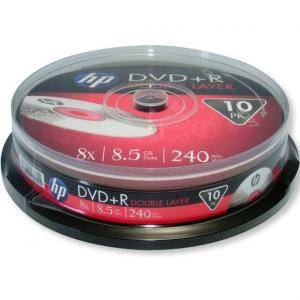 DVD+R HP (Hewlett Pacard) Dual Layer 240мин./8.5Gb 8X - 10 бр. в шпиндел