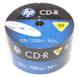CD-R HP (Hewlett Pacard) 80min./700mb. 52X - 50 бр. в целофан