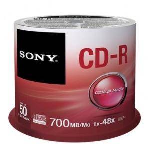 CD-R Sony 80мин/700mb, 48x - 50 броя в шпиндел, 50CDQ80SP