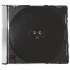 Estillo Кутийка за компакт дискове Slim Black /цена за 1 бр./, VALI-CDBOX-BL