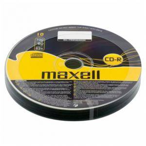 CD-R80 MAXELL, 700MB, 52x, 10 бр., ML-DC-CDR80-10