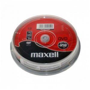 DVD-RW MAXELL, 4.7 GB, 4x, 10 бр., ML-DDVD-RW-10PK