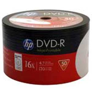 DVD-R HP (Hewlett Pacard) 120min./4.7Gb. 16X (Printable) - 50 бр. в целофан