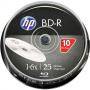 цени - Дискове HP BD-R 1-6X Logo Top 25GB 10pk Cake Box - 10 броя в шпиндел