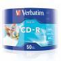 цени - CD-R Verbatim Data Life Inkjet Printable 80MIN./700MB 52X (PRINTABLE) - 50 бр. в целофан