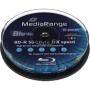 цени - Blu-Ray MediaRange BD-R Dual Layer 50Gb 6X (Printable) - 10 броя в шпиндел